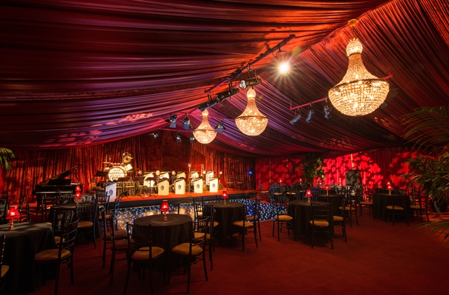 Temporary event structures interiors